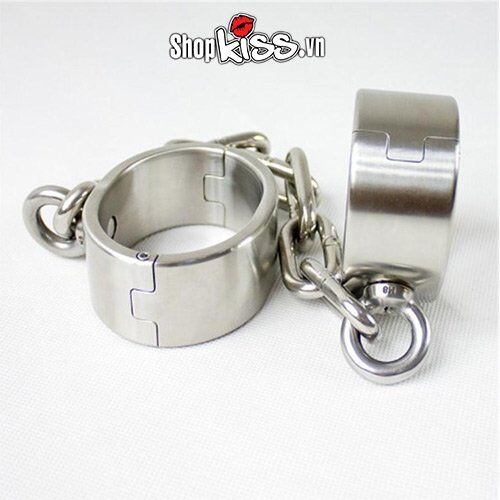 Còng Chân Thép Không Gỉ BDSM Chất Lượng Cao, An Toàn, Bạo Dâm