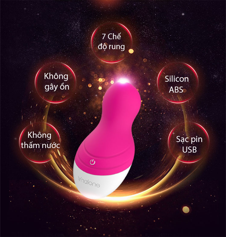 Trứng Rung Siêu Mạnh Nalone GoGo MS40B Cao Cấp Kích Thích Phê