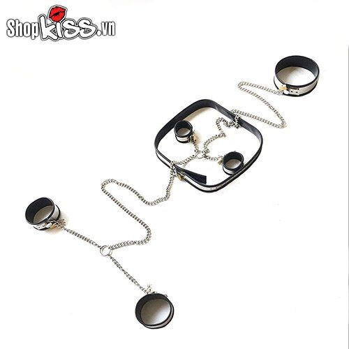Bộ còng tay chân đai lưng sexy phong cách bạo dâm hấp dẫn