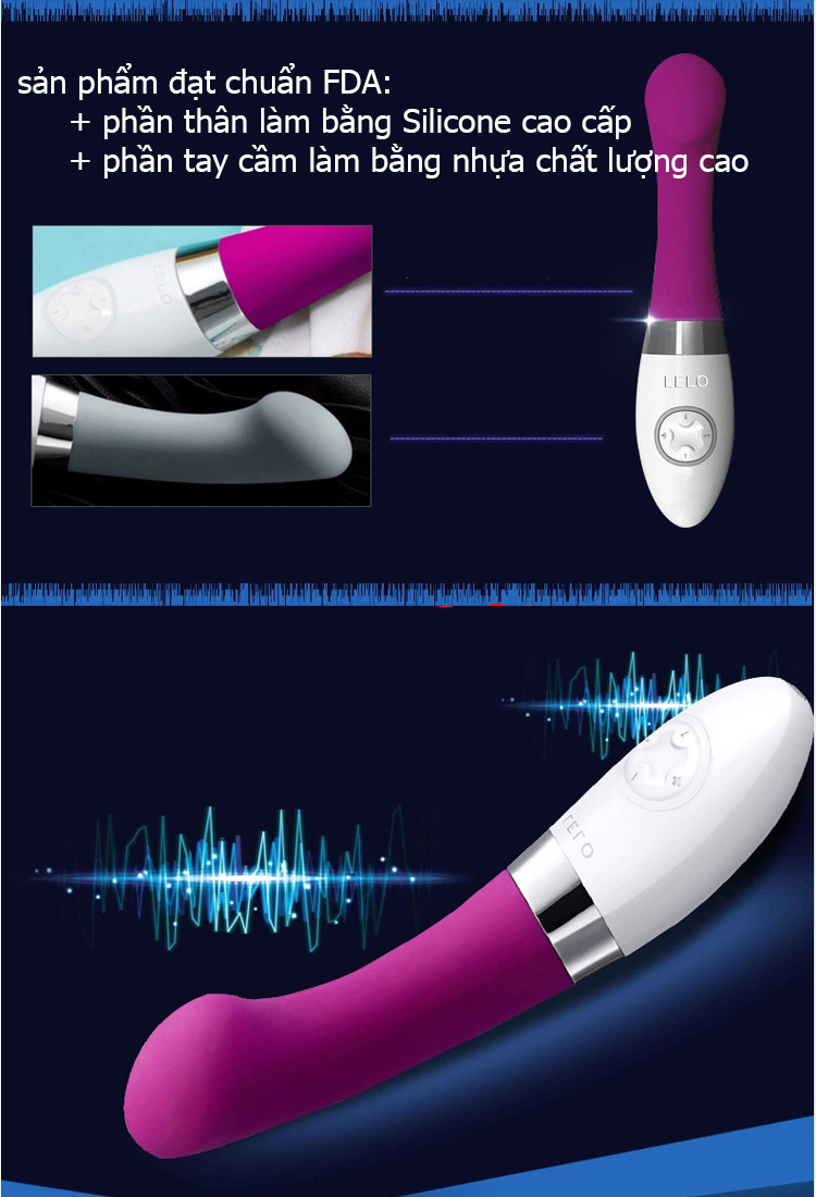 Máy massage điểm G Lelo GIGI 2 silicon cao cấp không thấm nước