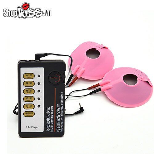 Dụng cụ xung điện kích thích vú tăng khoái cảm máy mát xa silicon cao cấp