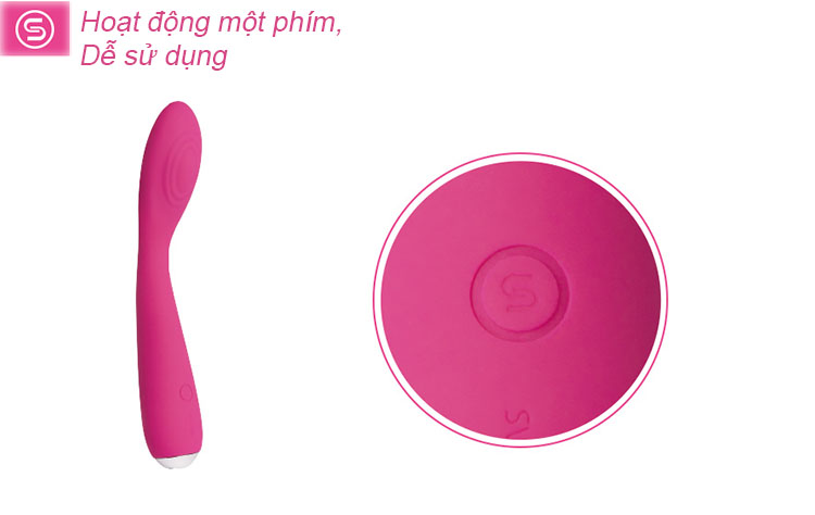 Máy rung tự sướng Svakom Iris mini sạc pin silicon mềm mại