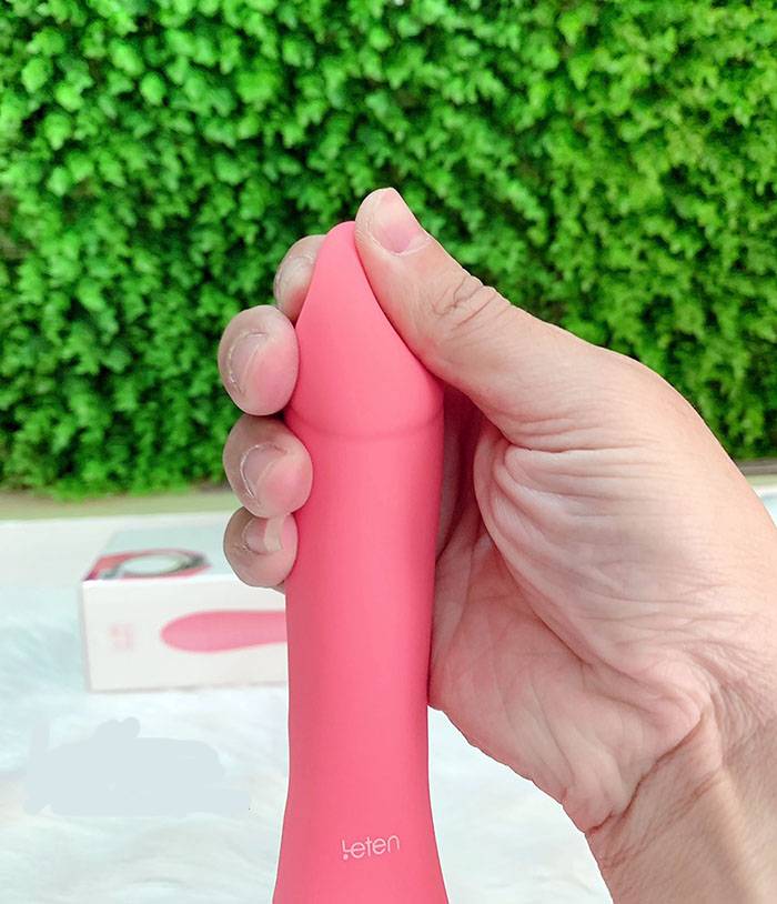 Leten Fairy giả dương vật rung thụt sưởi ấm siêu mềm hấp dẫn