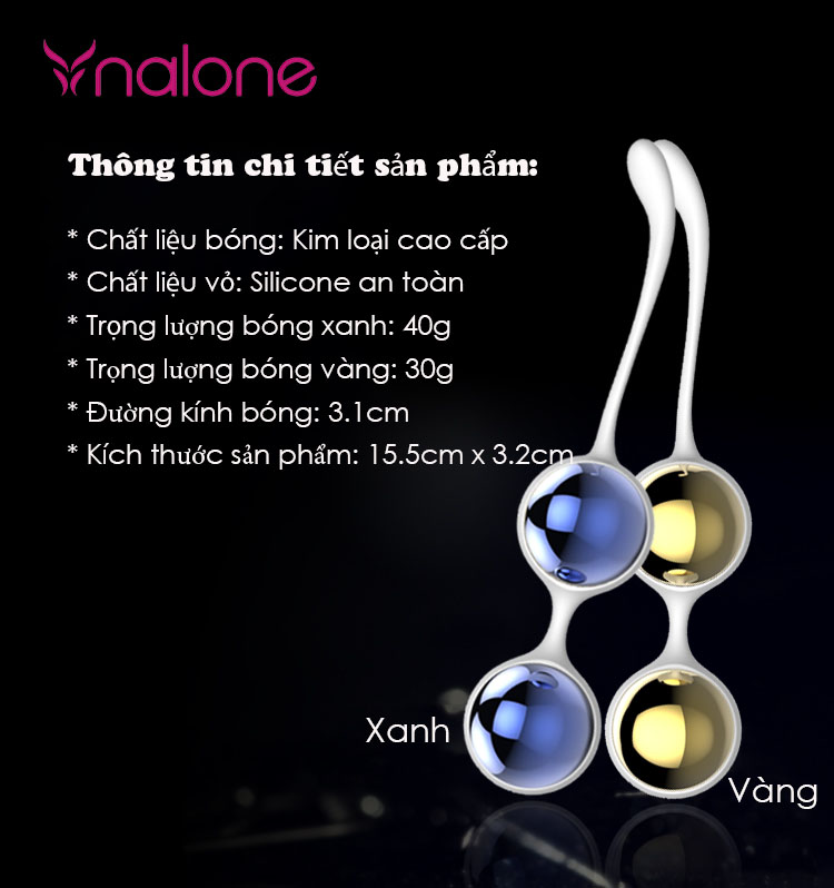 Bộ Bóng Tập Kegel Nalone Yany Hợp Kim Cao Cấp Se Khít Âm Đạo