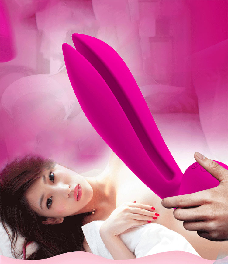 Máy mát xa tai thỏ rung đa điểm kích thích mạnh mẽ, siêu sướng