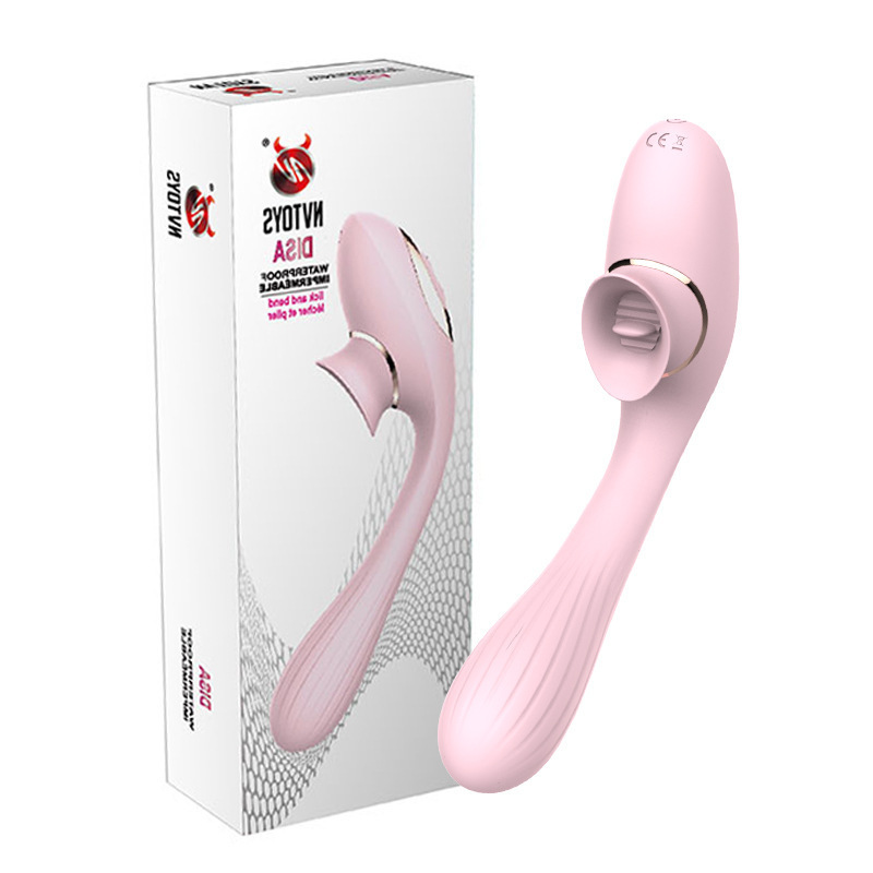 Máy rung massage lưỡi liếm Disa uốn cong silicon ABS an toàn 