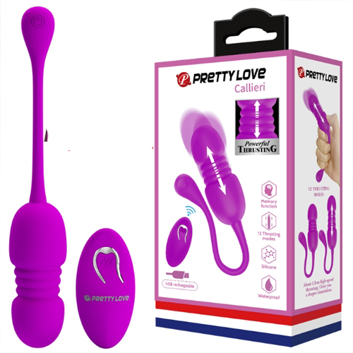 Trứng rung thụt điều khiển từ xa Prettylove Callieri EG30H silicone cao cấp