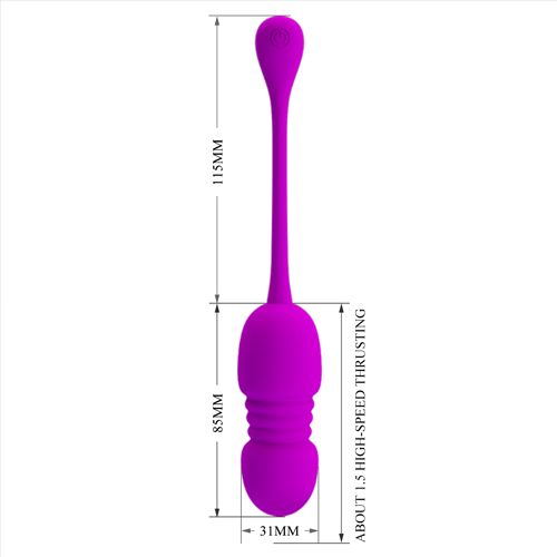 Trứng rung thụt điều khiển từ xa Prettylove Callieri EG30H silicone cao cấp