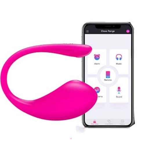 Trứng rung Lushy điều khiển app 12 chế độ sạc nam châm chống nước 