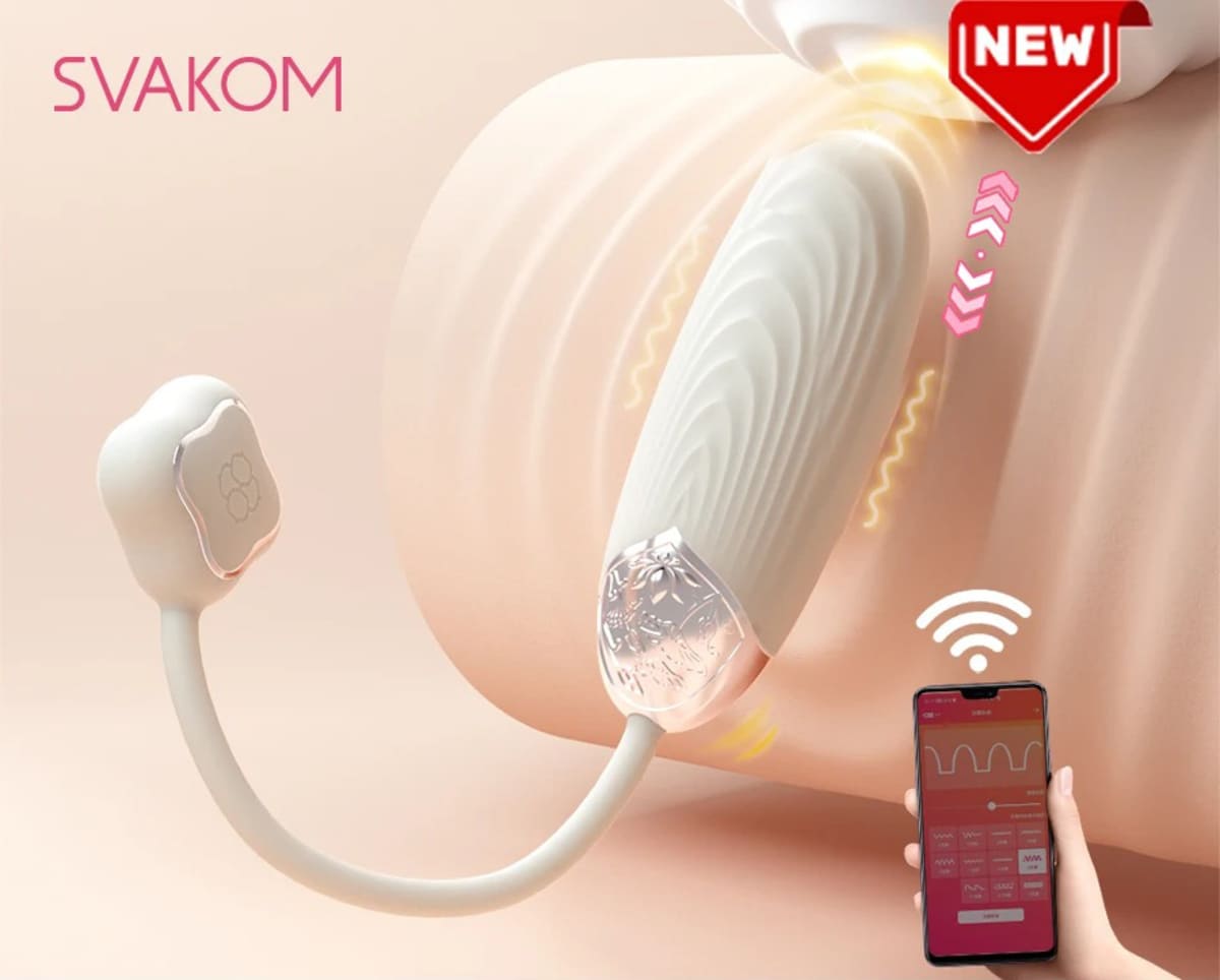 Trứng rung thụt Svakom Aravinda cao cấp silicon điều khiển app thông minh