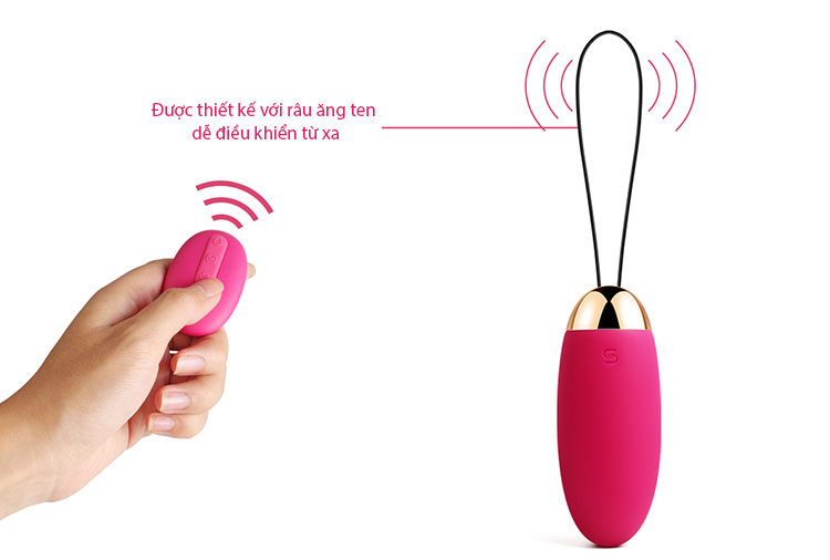 Trứng Rung Điều Khiển Xa Svakom Elva TR 38 Siêu Mạnh