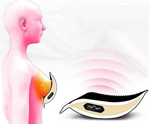 Áo mát xa rung sưởi ấm nở ngực DC67C tiện lợi hiệu quả