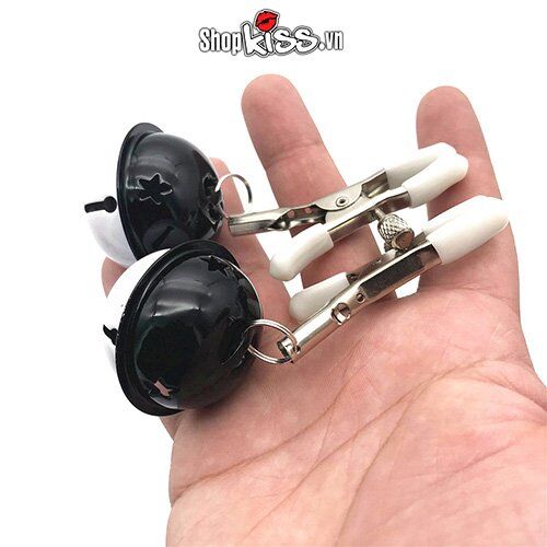 Bộ kẹp vú lục lạc kích thích gợi cảm tăng khoái cảm Đồ chơi tình yêu