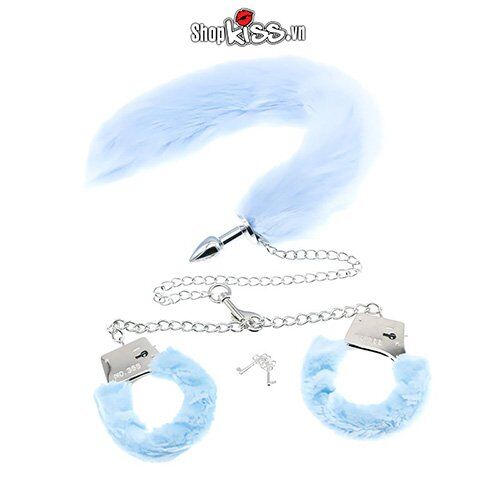 Đồ chơi BDSM bộ còng tay đuôi chồn xích kích thích khoái cảm