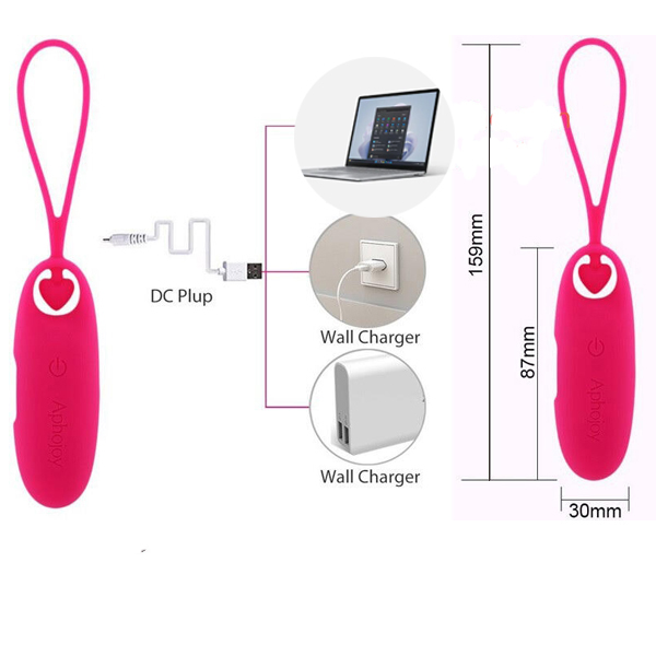 Trứng Rung Tình Yêu Aphojoy Nhật Bản Sạc Pin Đa Chế Độ Rung Mạnh