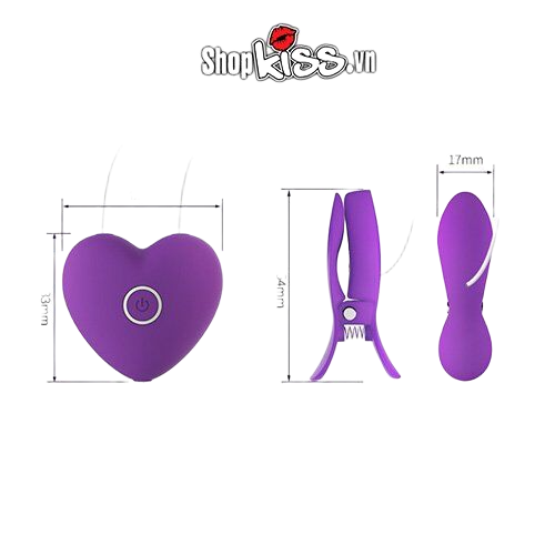 Bộ kẹp vú rung Omysky Enjoy Love silicone kích thích nhũ hoa cực đã 