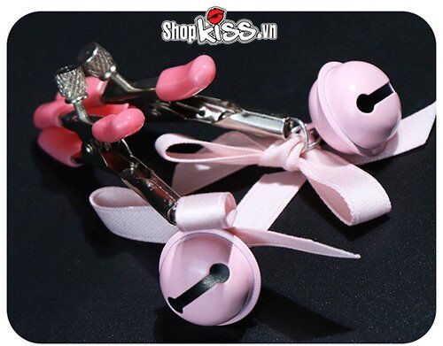 Cute Bell Nipple Clips Set Sensual Stimulating Adjustable BDSM Toy