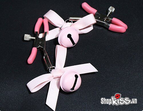 Cute Bell Nipple Clips Set Sensual Stimulating Adjustable BDSM Toy