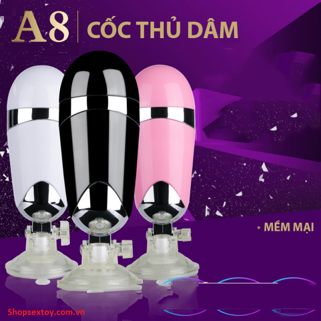 Cốc thủ dâm CTD A8 gắn tường rung mạnh thiết kế sang trọng