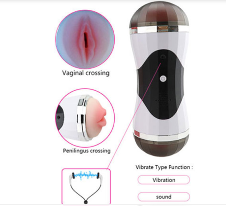 Cốc thủ dâm 2 đầu rung mạnh tặng tai nghe sướng cực đỉnh