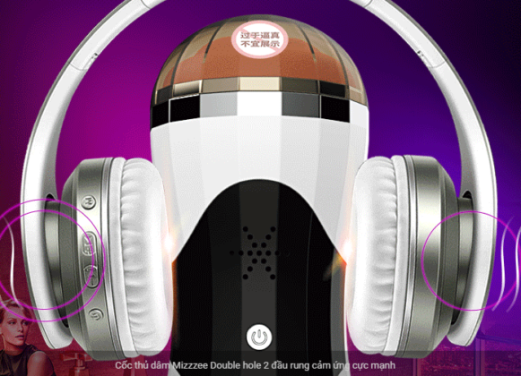 Cốc thủ dâm 2 đầu rung mạnh tặng tai nghe sướng cực đỉnh