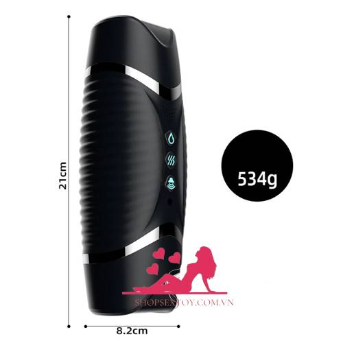 Âm đạo giả 2 đầu rung nhiệt AD19G - Món quà sướng cho phái mạnh