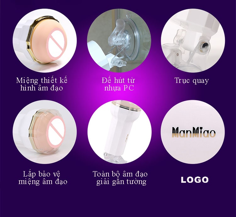 Cốc thủ dâm gắn tường ManMiao X3 cao cấp cảm giác thật mê