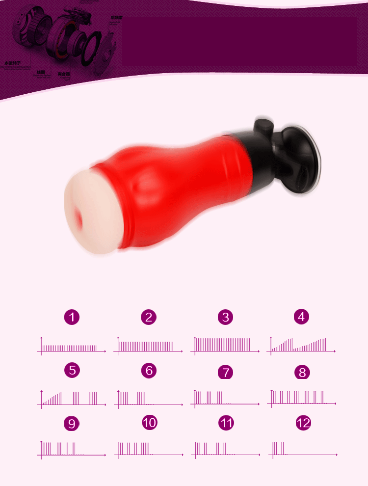 Cốc thủ dâm nam gắn tường rung mạnh siêu khít AD45B tiện dụng