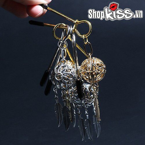  Bán Bộ kẹp vú đính chuông phát sáng đẹp lung linh hàng xách tay