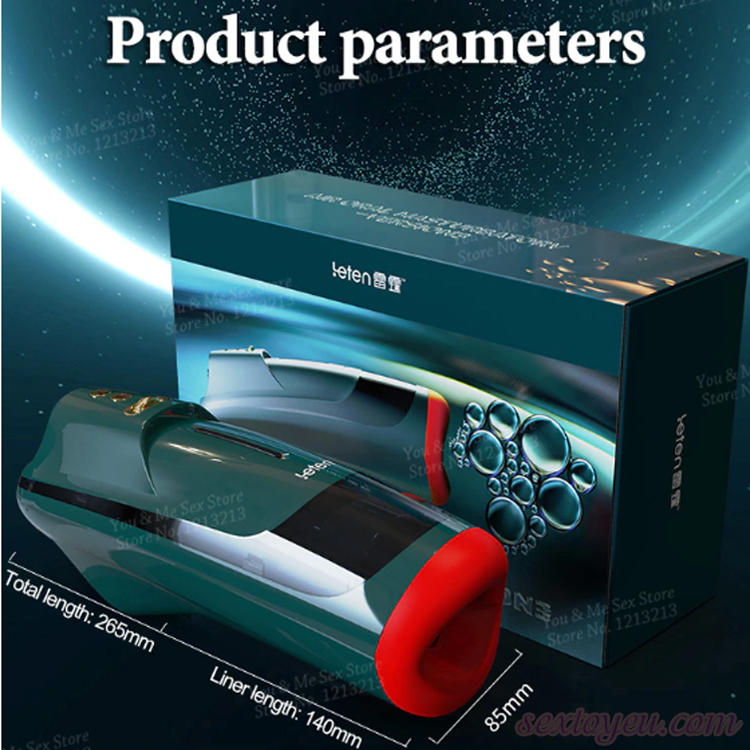Máy thủ dâm Leten Air Blowjob rung bú sưởi ấm silicone Nhật Bản 