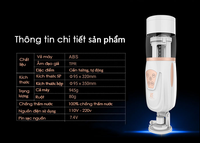 Máy thủ dâm tự động TeleScopic AirBag AD36C - Chất lượng cao, tiện lợi