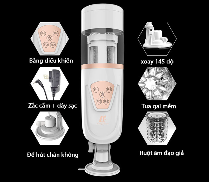 Máy thủ dâm tự động TeleScopic AirBag AD36C - Chất lượng cao, tiện lợi