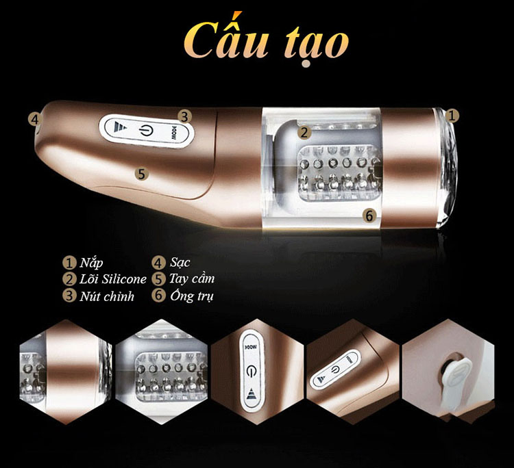 Cốc thủ dâm Kartina AD40A cực phê, bú liếm tự động cho nam