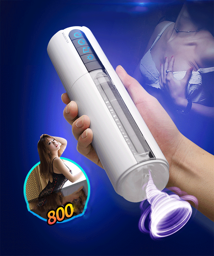 Máy thủ dâm tự động có sưởi ấm Air Jet AD40B rung bú mút đa chế độ