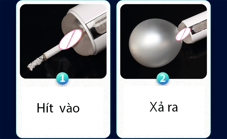 Máy thủ dâm tự động có sưởi ấm Air Jet AD40B rung bú mút đa chế độ