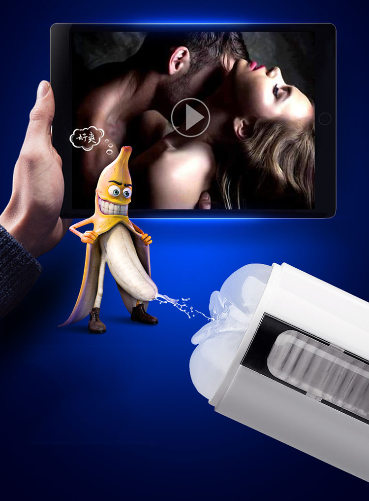 Máy thủ dâm tự động có sưởi ấm Air Jet AD40B rung bú mút đa chế độ