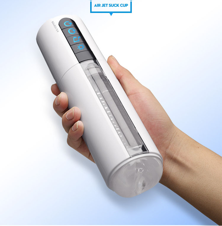Máy thủ dâm tự động có sưởi ấm Air Jet AD40B rung bú mút đa chế độ
