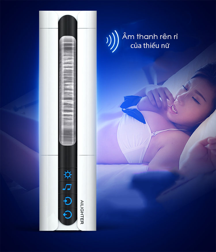 Máy thủ dâm tự động có sưởi ấm Air Jet AD40B rung bú mút đa chế độ