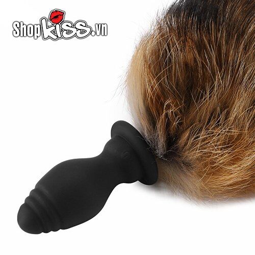  Bán Đuôi chồn silicon có rung kích thích hậu môn cao cấp