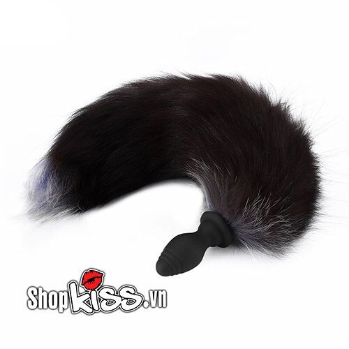Silicone Fox Tail Anal Vibrating Stimulator Cosplay
