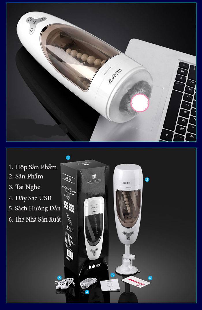 Máy thủ dâm JUICER AD40C đa chức năng bú mút xoay 3D