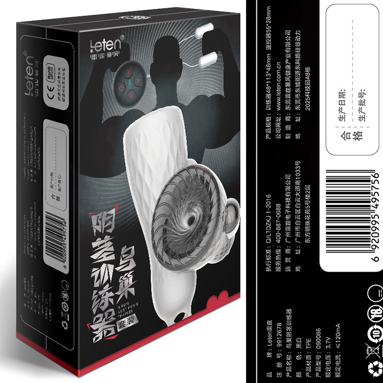 Máy rung dương vật Leten DC33C chống xuất tinh sớm, sạc USB