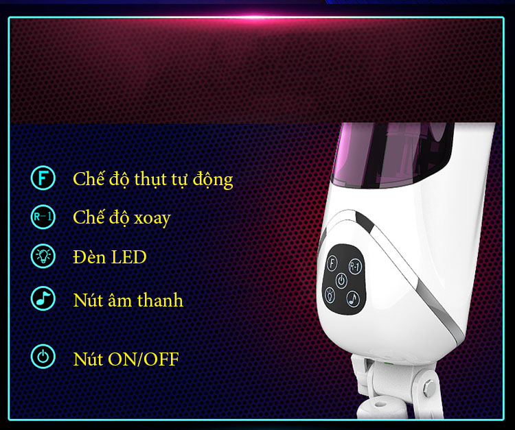 Máy Thủ Dâm Tự Động Comanche AD36 Âm Đạo Giả Đa Chức Năng