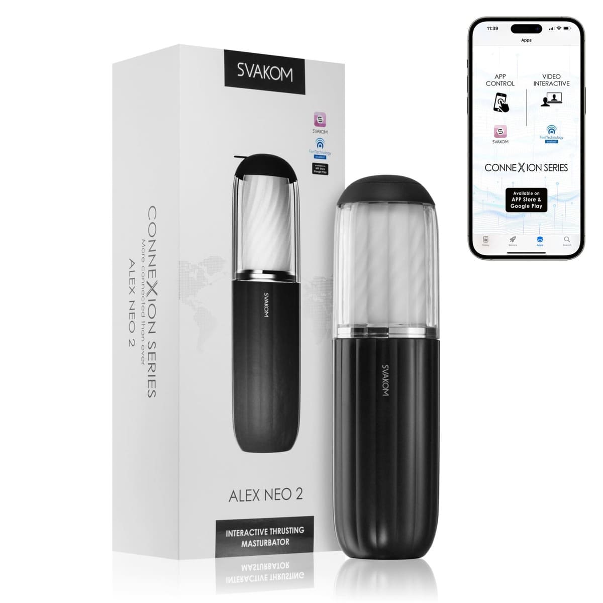 Svakom Alex Neo 2 tự động app cao cấp đồ chơi thẩm du nam