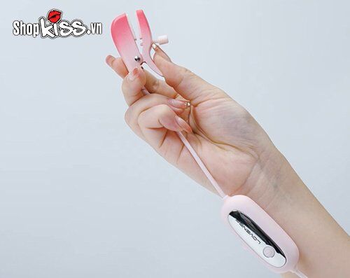 Bộ kẹp núm vú rung điều khiển app Lovense Gemini cảm giác mạnh