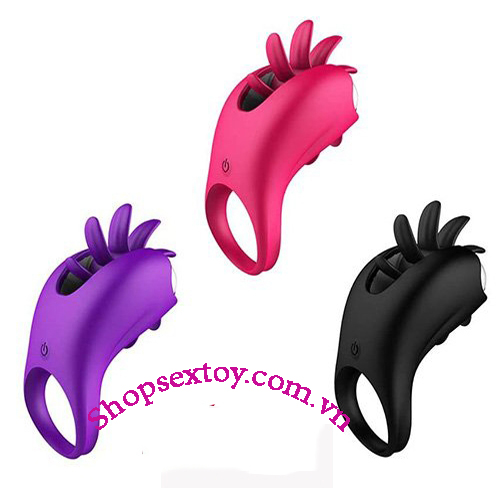 Vòng rung xoay liếm 2in1 đôi tình nhân kích thích mạnh mẽ XTS19