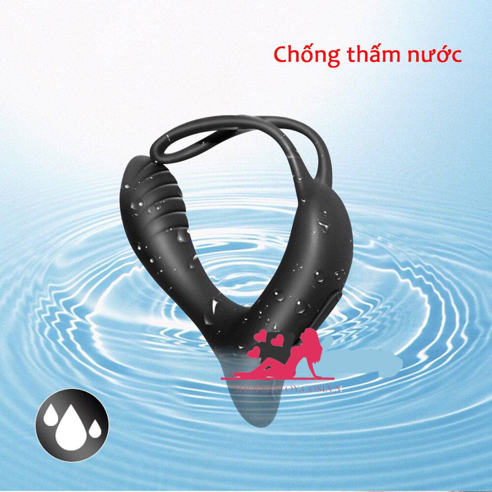 Prostate Massage Ring Warming Remote Control Silicone Toy