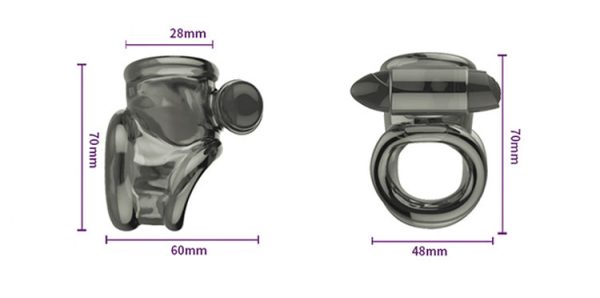 Khóa silicone rung đa chức năng tăng cường cương dương BD10K