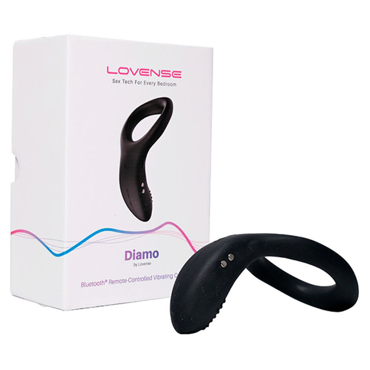 Vòng rung Lovense Diamo điều khiển từ xa app silicon y tế an toàn