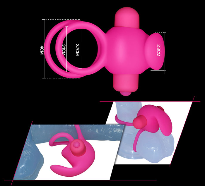 Vòng rung lưỡi liếm Lovetoy Duo cao cấp, cực mạnh kích thích tột đỉnh